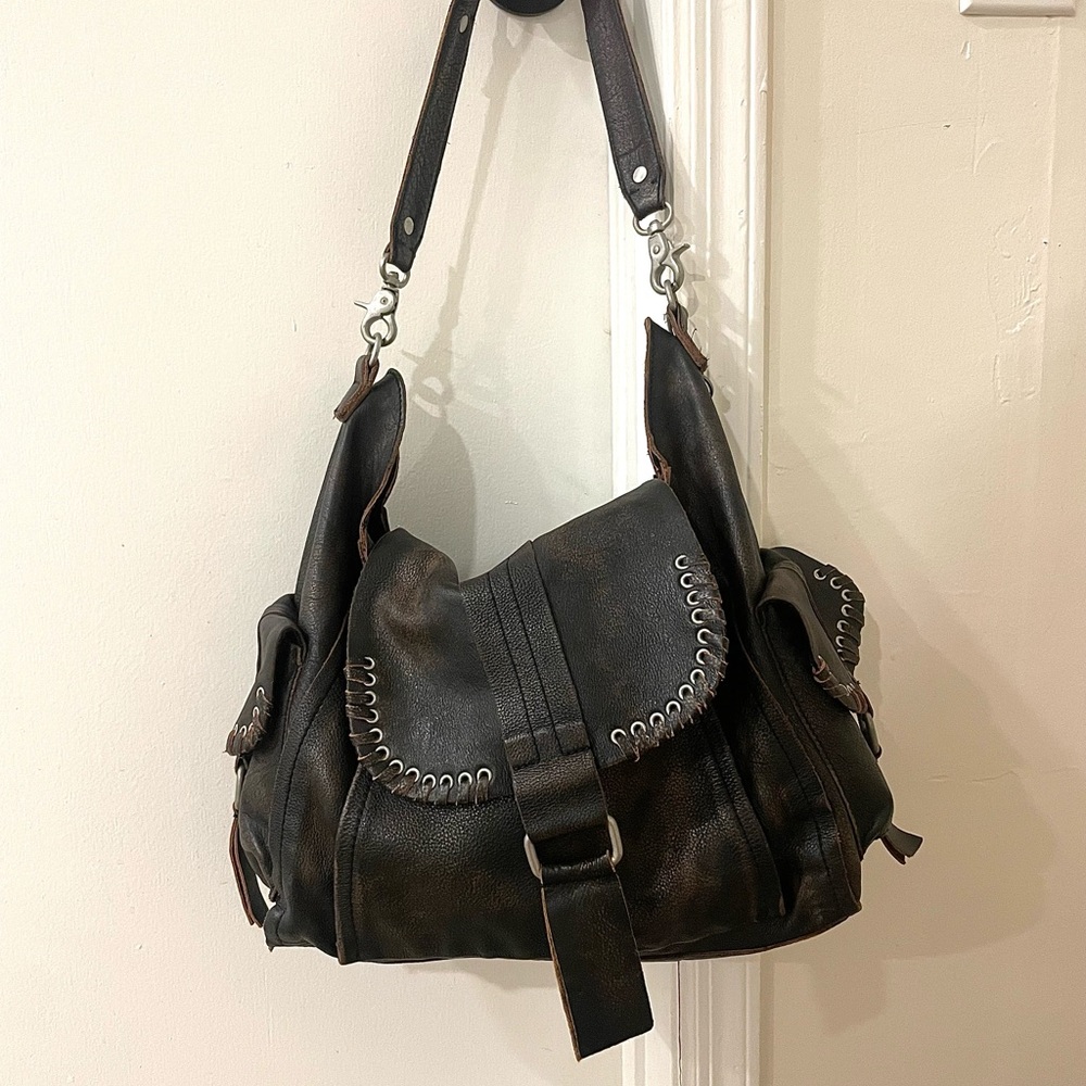 FREE PEOPLE we the free leigh distressed tote bag
